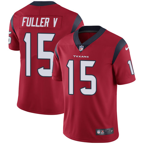 Nike Texans #15 Will Fuller V Red Alternate Men's Stitched NFL Vapor Untouchable Limited Jersey